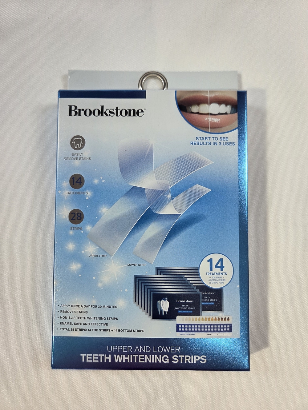 Brookstone Blue Upper & Lower Teeth Whitening Strips